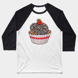 ball python snake cupcake Baseball T-Shirt